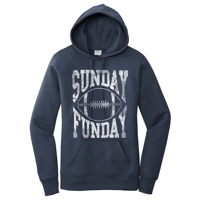 Vintage Sunday Funday Football Hoodie Women's Pullover Hoodie