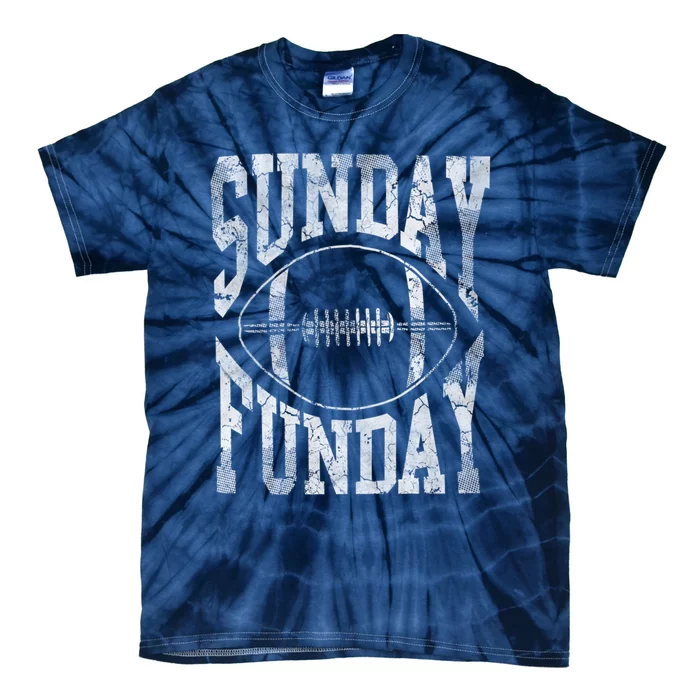 Vintage Sunday Funday Football Hoodie Tie-Dye T-Shirt