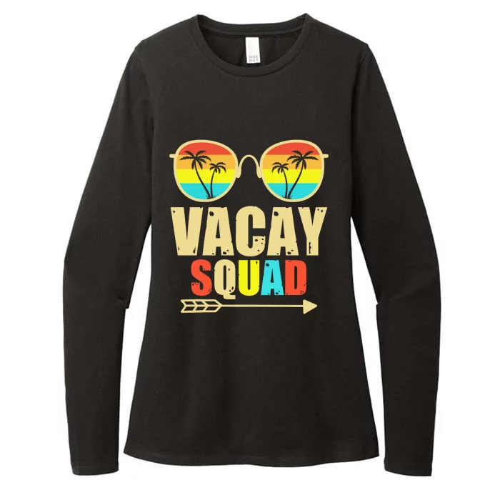 Vacay Squad Funny Beach Trip 2024 Summer Vacation Family Funny Gift Womens CVC Long Sleeve Shirt