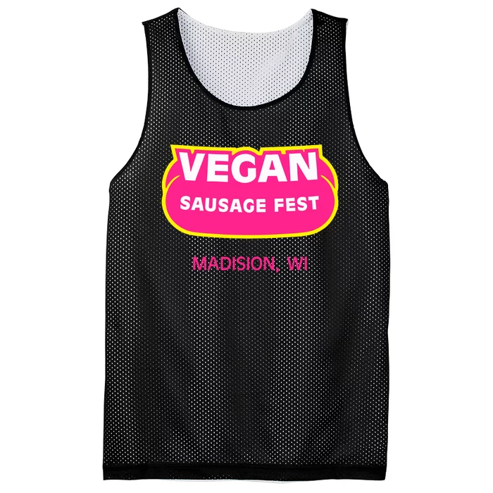 Vegan Sausage Fest Madison Wi Mesh Reversible Basketball Jersey Tank