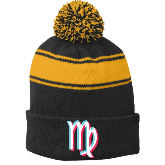 Virgo Shirts For Women And Men Zodiac Virgo Stripe Pom Pom Beanie