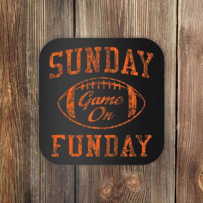 Vintage Sunday Funday Cleveland Football Retro Coaster