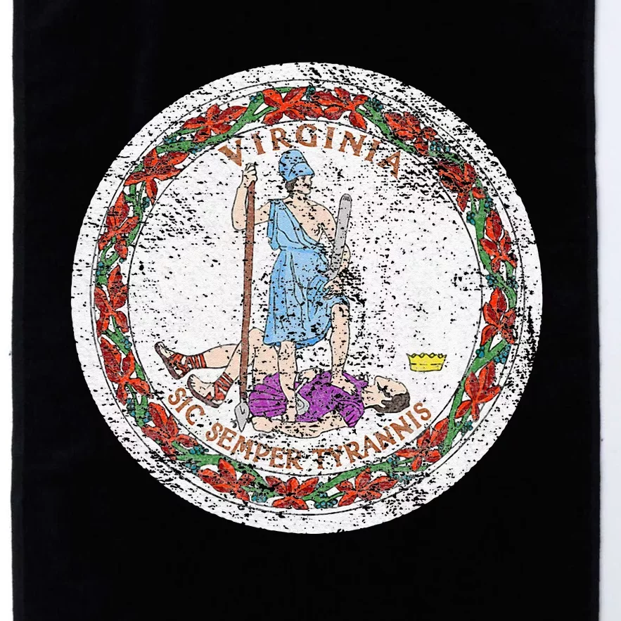 VIRGINIA STATE FLAG SEAL RICHMOND NORFOLK Platinum Collection Golf Towel