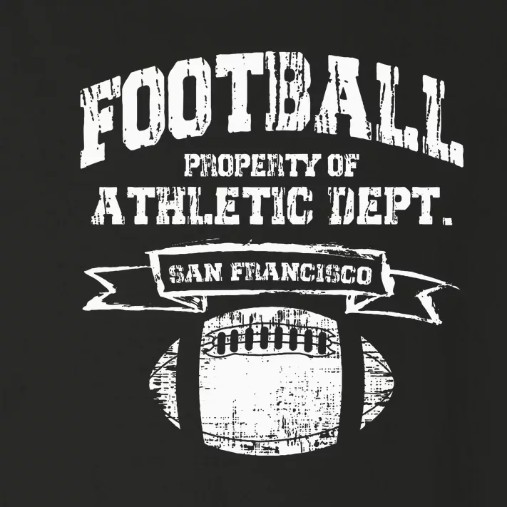 Vintage San Francisco Football Athletic Department Merchandise Toddler Long Sleeve Shirt