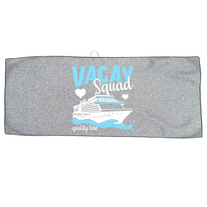 Vacay Squad Family Cruise Vacation Gift Large Microfiber Waffle Golf Towel