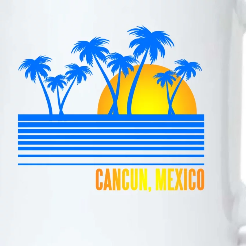 Vacation Souvenir For Cancun Mexico Gift Black Color Changing Mug