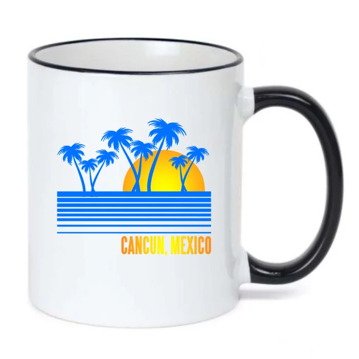 Vacation Souvenir For Cancun Mexico Gift Black Color Changing Mug