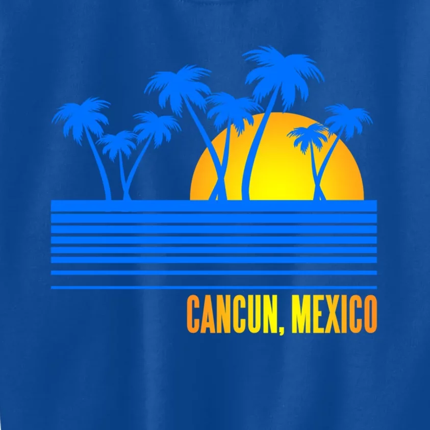 Vacation Souvenir For Cancun Mexico Gift Kids Sweatshirt