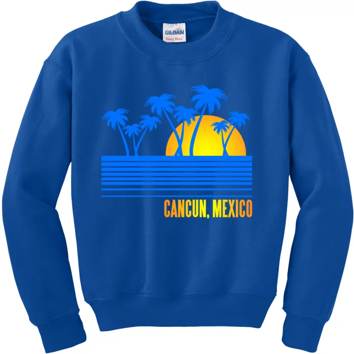 Vacation Souvenir For Cancun Mexico Gift Kids Sweatshirt