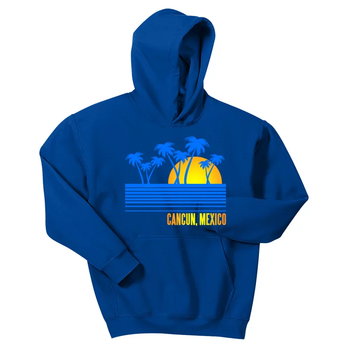 Vacation Souvenir For Cancun Mexico Gift Kids Hoodie