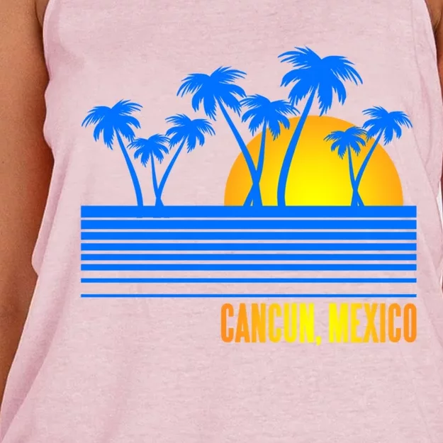 Vacation Souvenir For Cancun Mexico Gift Women's Knotted Racerback Tank