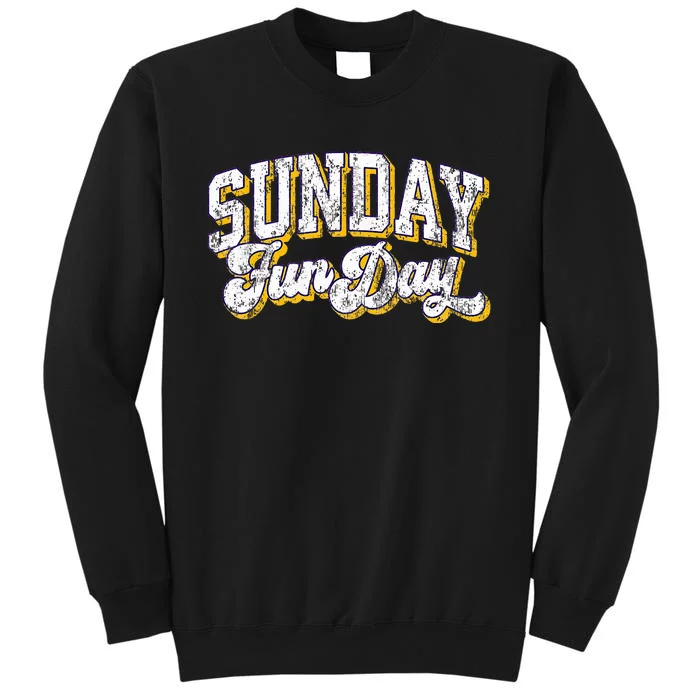 Vintage Sunday Funday Minnesota Football Retro Fun Day Sweatshirt