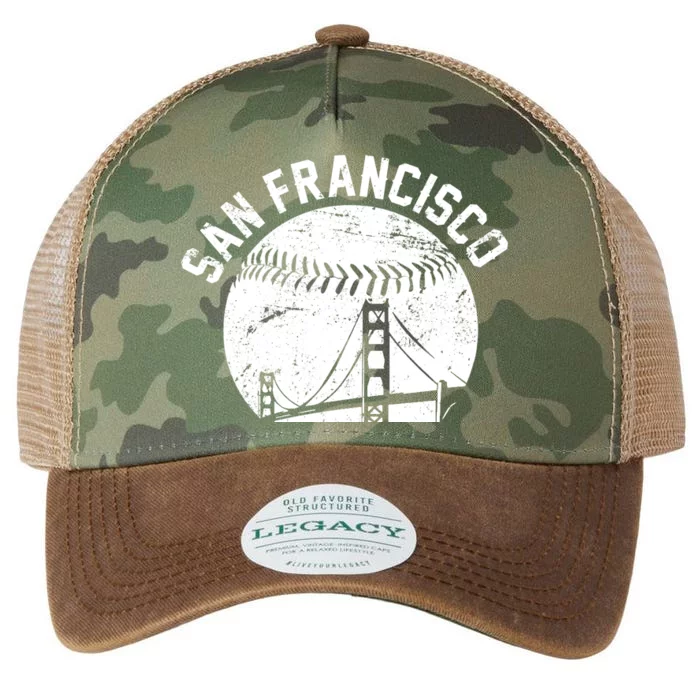 Vintage San Francisco Skyline SF Baseball Legacy Tie Dye Trucker Hat