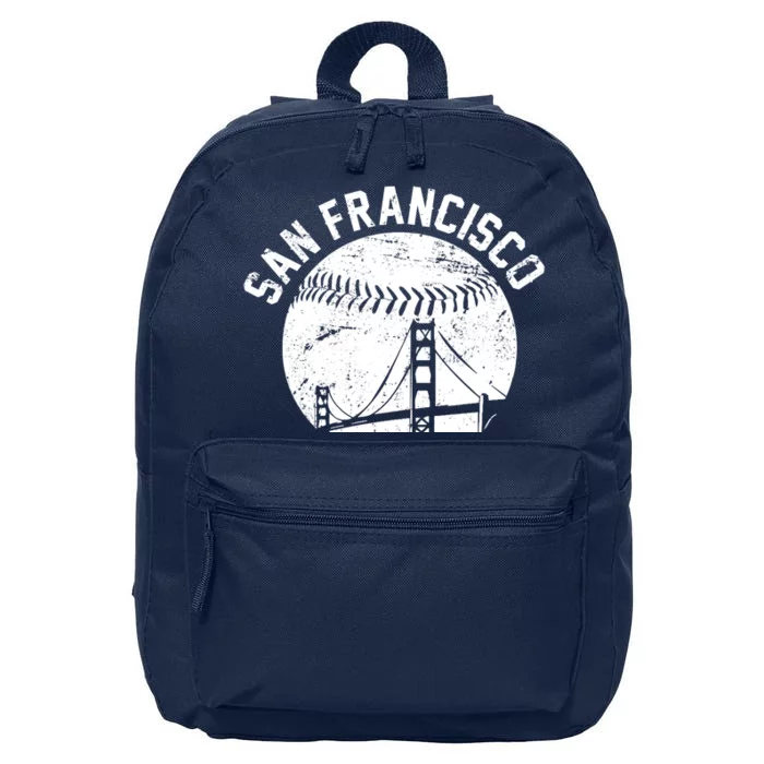 Vintage San Francisco Skyline SF Baseball 16 in Basic Backpack