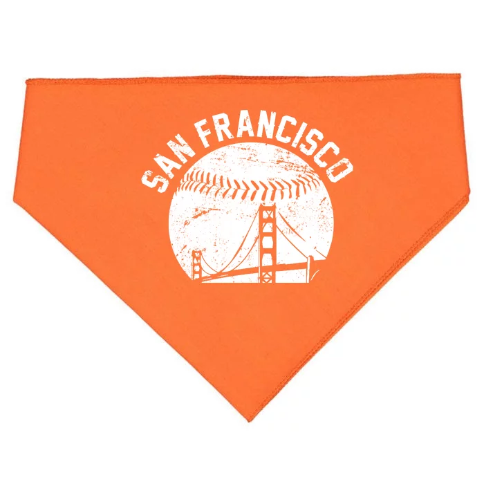 Vintage San Francisco Skyline SF Baseball USA-Made Doggie Bandana