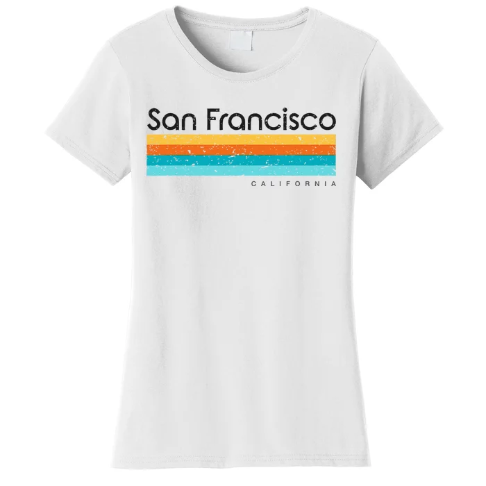 Vintage San Francisco California Ca Retro Women's T-Shirt