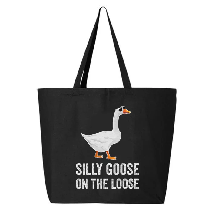 vintage Silly Goose On The Loose Funny Saying 25L Jumbo Tote