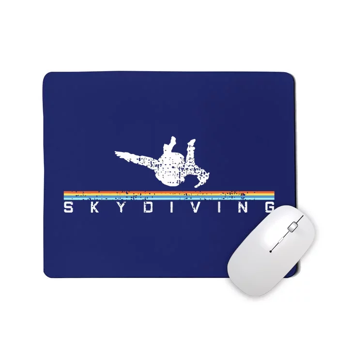 Vintage Skydiving Gift Retro Parachuting Skydiver Mousepad