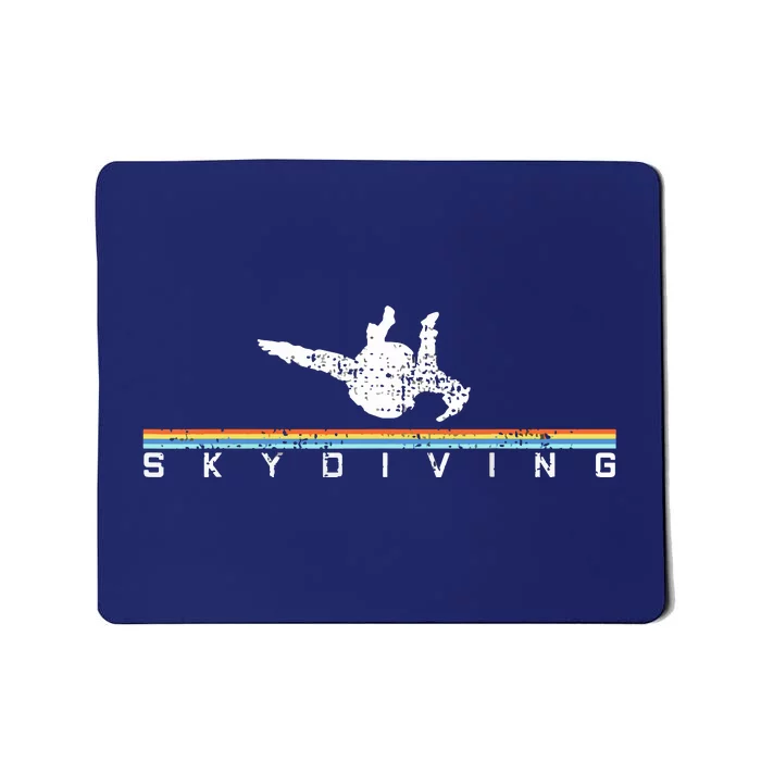 Vintage Skydiving Gift Retro Parachuting Skydiver Mousepad