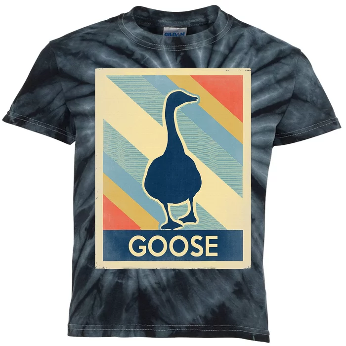 Vintage Style Goose Kids Tie-Dye T-Shirt