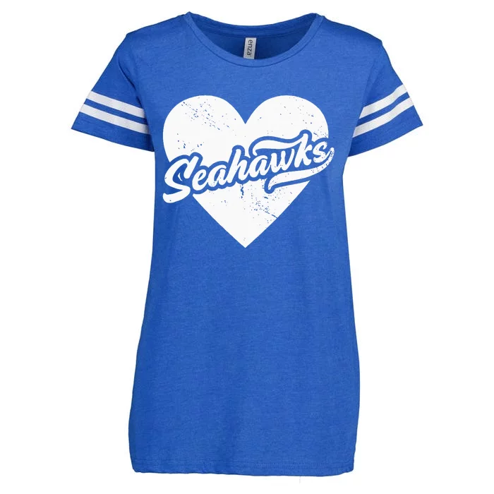 Vintage Seahawks High School Spirit Go Seahawks Love Enza Ladies Jersey Football T-Shirt