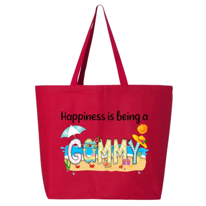 Vintage Summer Happiness Is Being A Gammy Retro Beach Gift 25L Jumbo Tote