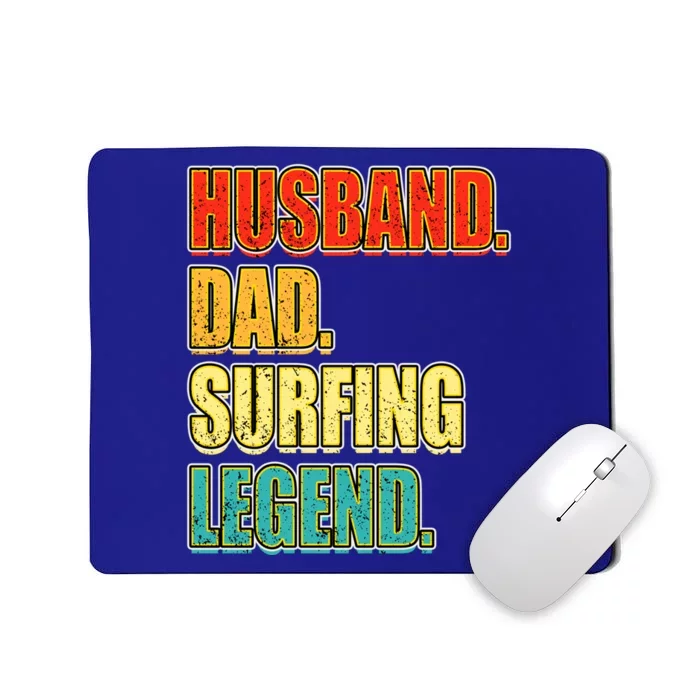 Vintage Surfing Husband Dad Surfer Legend FatherS Day Gift Mousepad