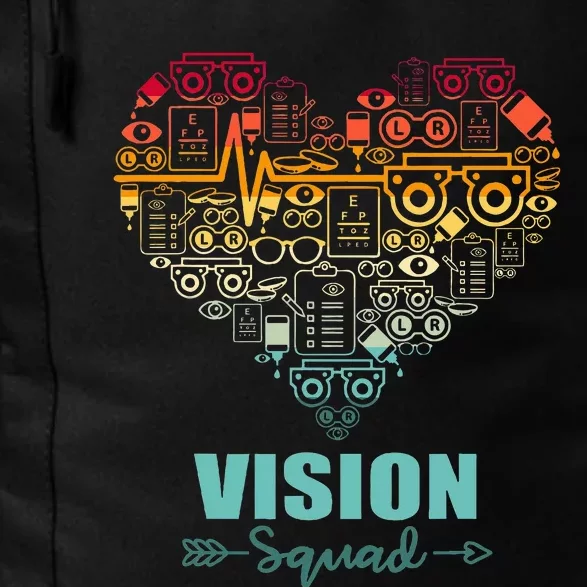 Vision Squad Heart Funny Optometry Team Daily Commute Backpack