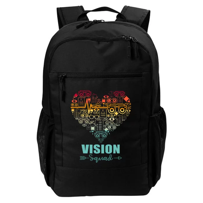 Vision Squad Heart Funny Optometry Team Daily Commute Backpack