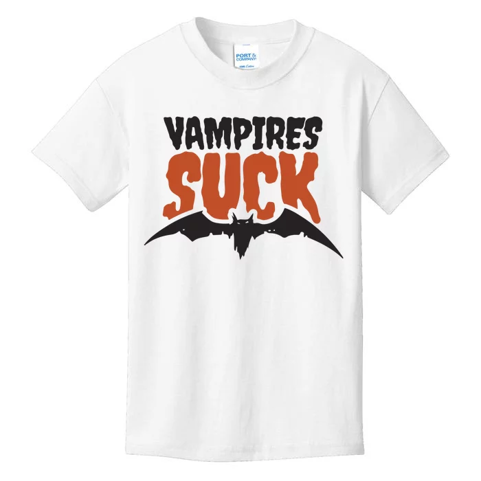 Vampire Suck Halloween Bat Kids T-Shirt