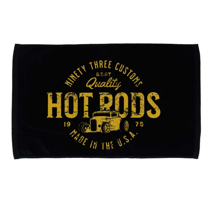 Vintage Style Hot Rod Design For The Automotive Enthusiast Microfiber Hand Towel