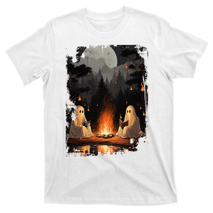 Vintage Spooky Horror Ghost Book T-Shirt