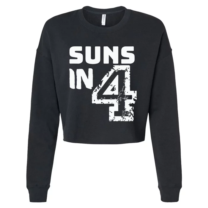 Viral Suns In Four Basketball Cropped Pullover Crew