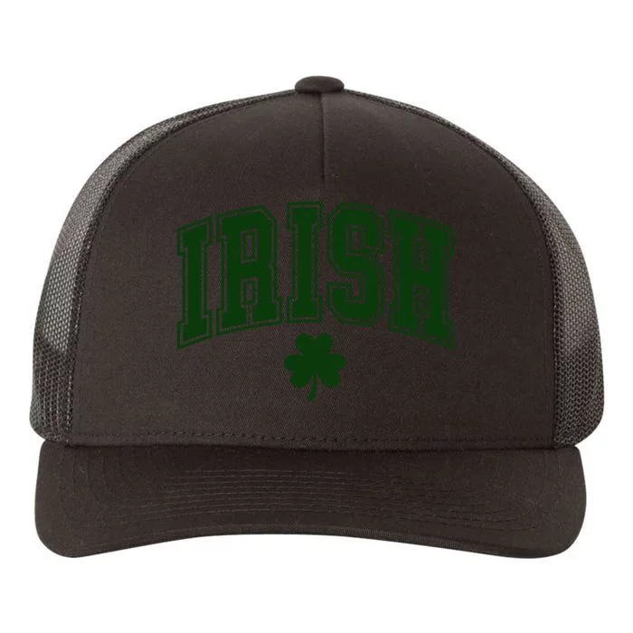 Varsity Style Irish Clover St Patricks Yupoong Adult 5-Panel Trucker Hat