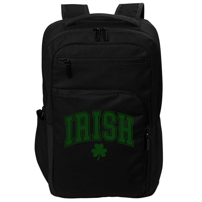 Varsity Style Irish Clover St Patricks Impact Tech Backpack