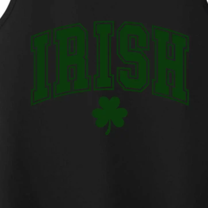 Varsity Style Irish Clover St Patricks Performance Tank