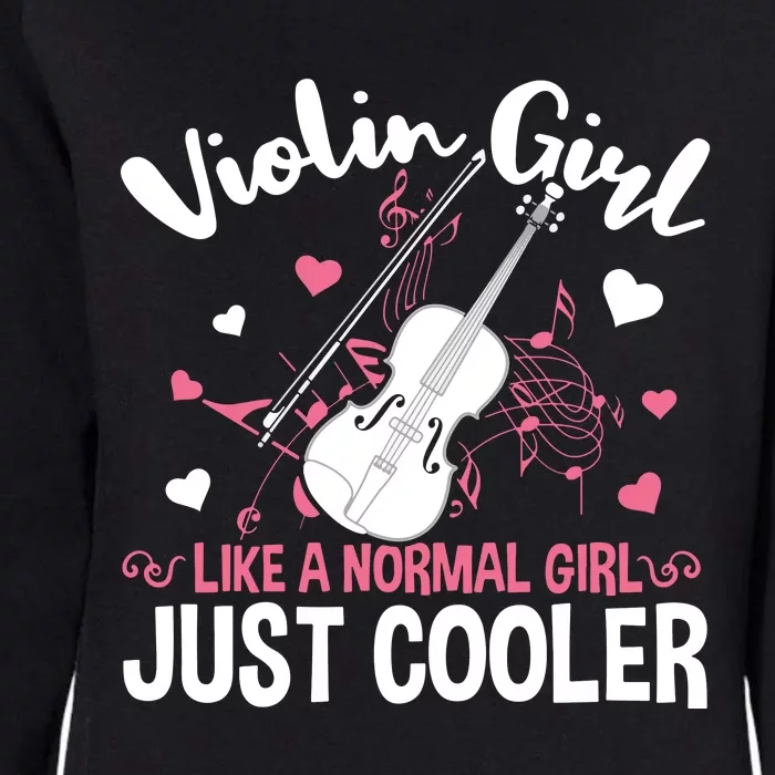 Violin String Instrument Player Violin Girl Womens California Wash Sweatshirt