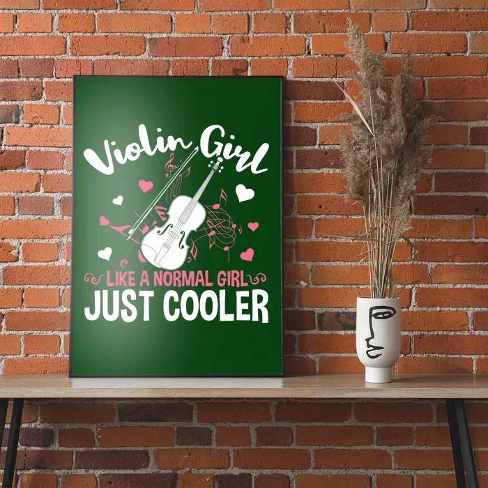 Violin String Instrument Player Violin Girl Poster