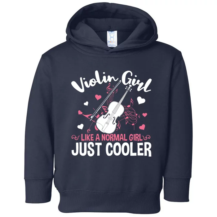 Violin String Instrument Player Violin Girl Toddler Hoodie