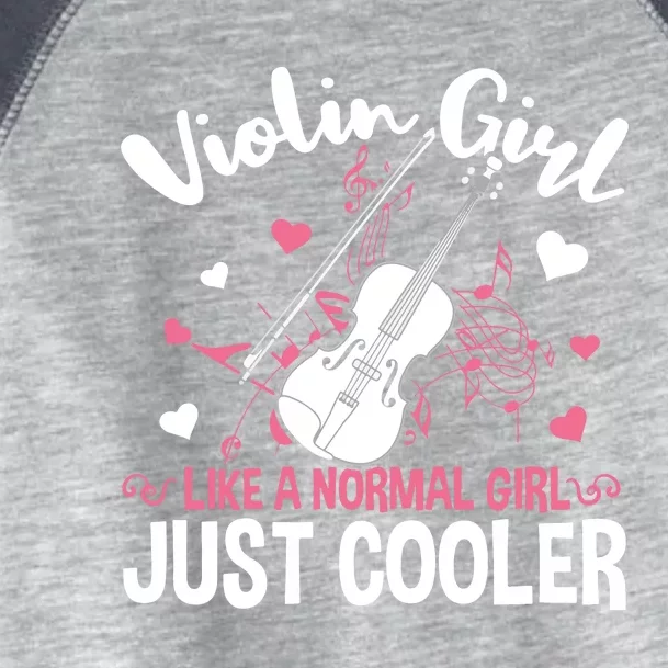 Violin String Instrument Player Violin Girl Toddler Fine Jersey T-Shirt