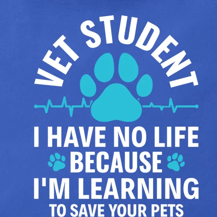 Vet Student I Have No Life Vet Veterinary Tech Veterinarian Great Gift Zip Tote Bag