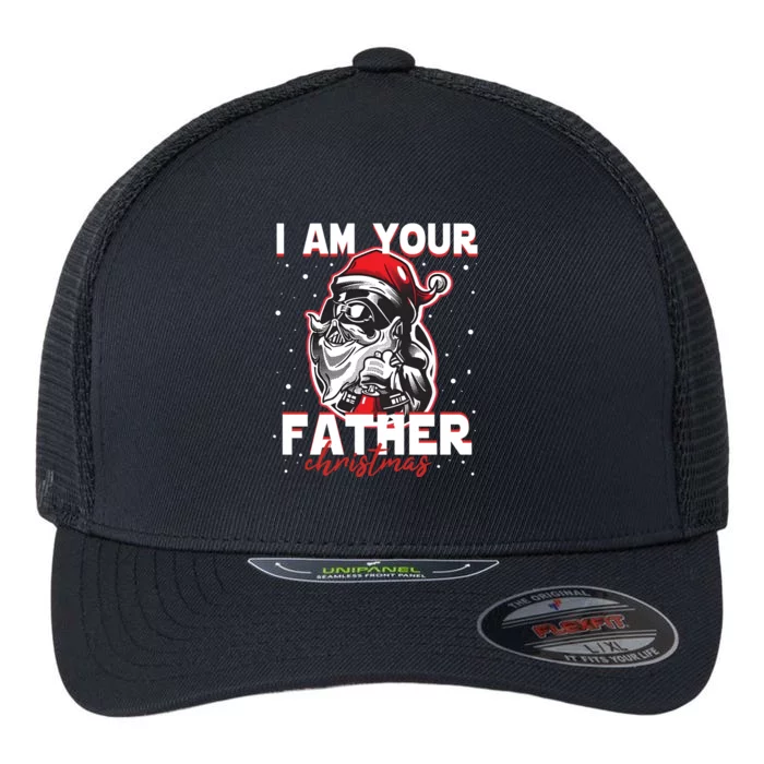 Vintage Santa Im Your Father Retro Star Christmas Wars Flexfit Unipanel Trucker Cap