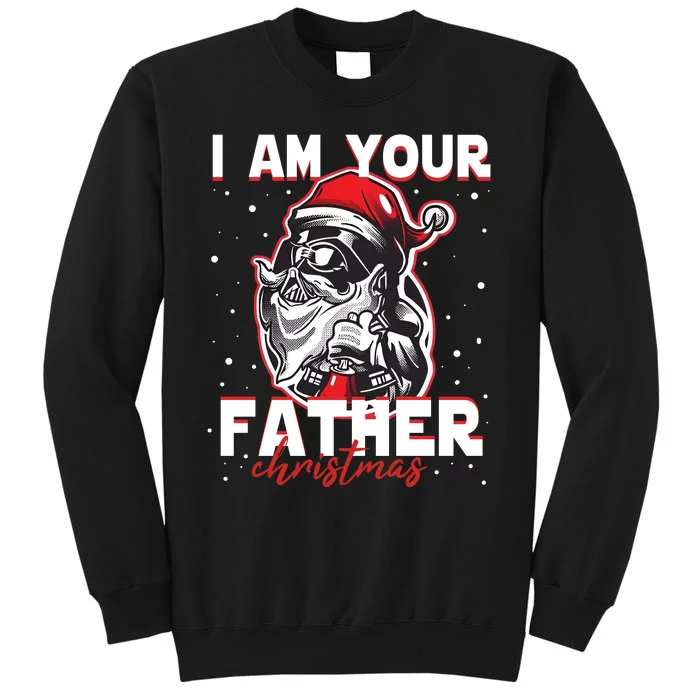 Vintage Santa Im Your Father Retro Star Christmas Wars Tall Sweatshirt