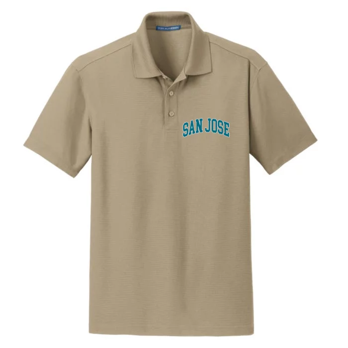 Vintage San Jose Dry Zone Grid Performance Polo