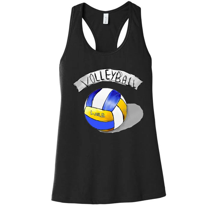 Volleyball Sports Lovers Women's Racerback Tank