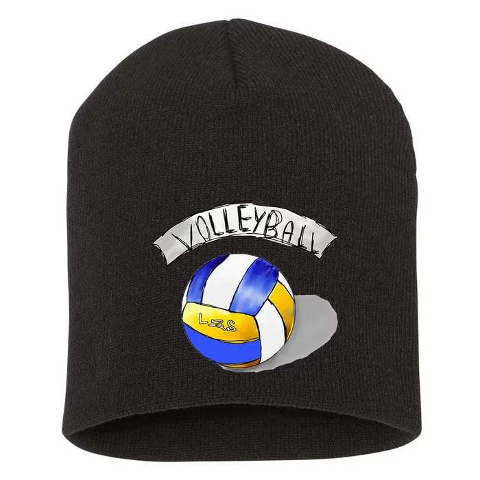 Volleyball Sports Lovers Short Acrylic Beanie