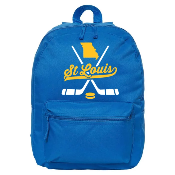 Vintage St Louis Ice Hockey Sticks Sports Team Fan Gift 16 in Basic Backpack