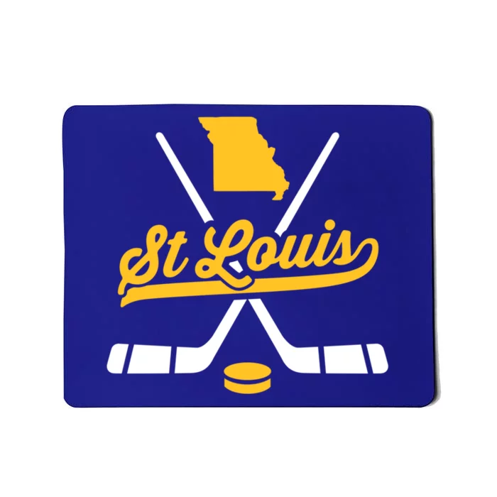 Vintage St Louis Ice Hockey Sticks Sports Team Fan Gift Mousepad