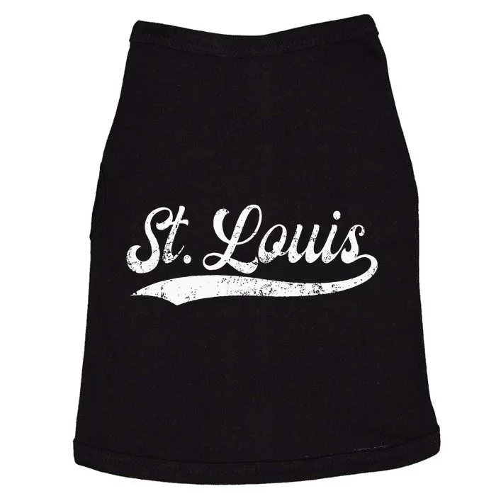 Vintage St Louis Missouri Distressed MO Apparel Doggie Tank