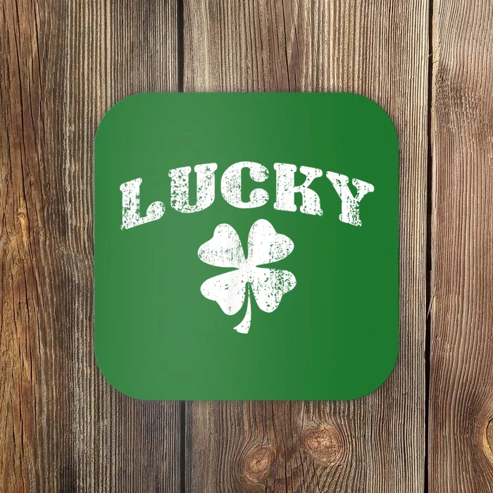 Vintage Style Lucky Clover St Patrick's Day Coaster